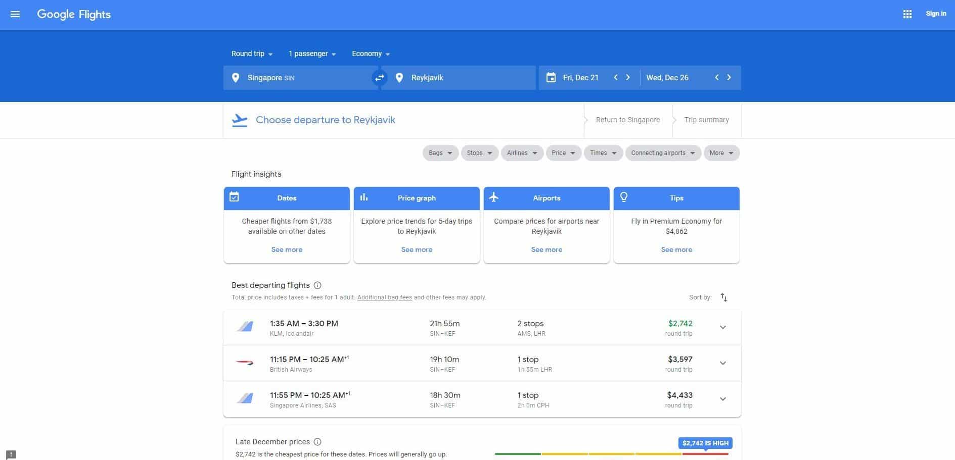 5 Key Google Flights Features That Will Blow Your Mind - First Page SG