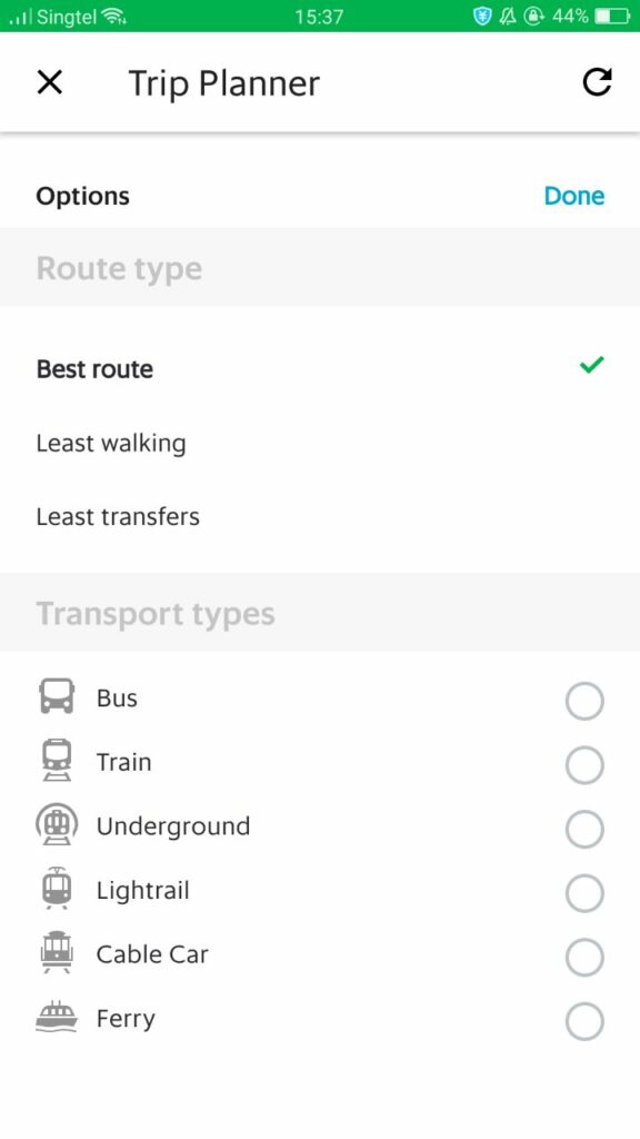 Grab Trip Planner