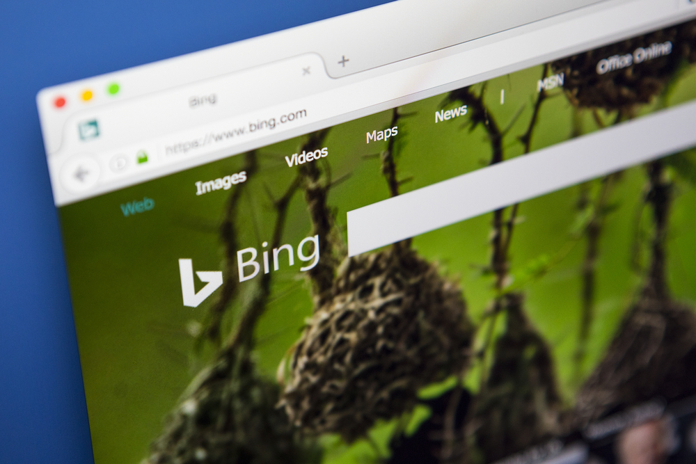 most popular search engines - bing