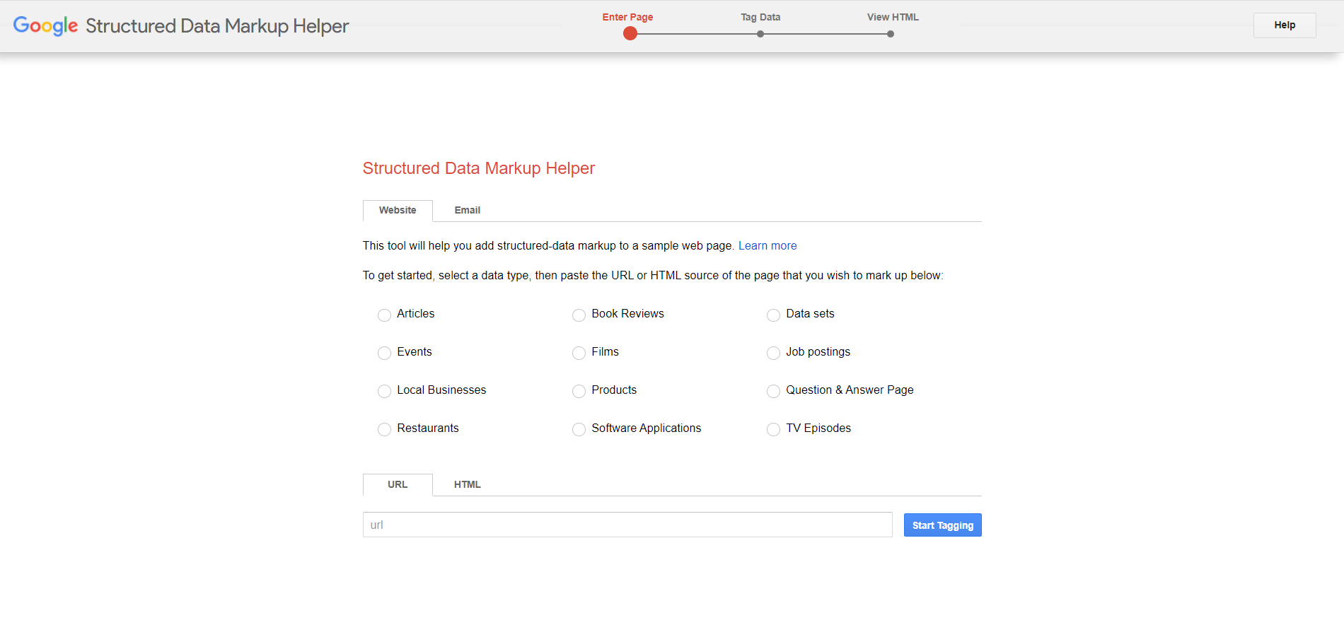 google structured data markup helper, a free seo tool to create structured data markup