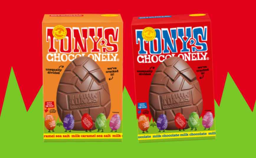 easter marketing idea by tony’s chocolonely