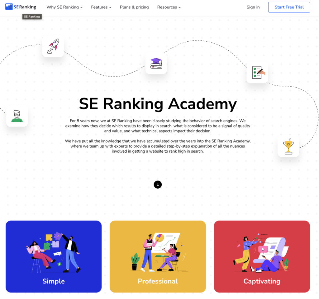 SE Ranking SEO Courses