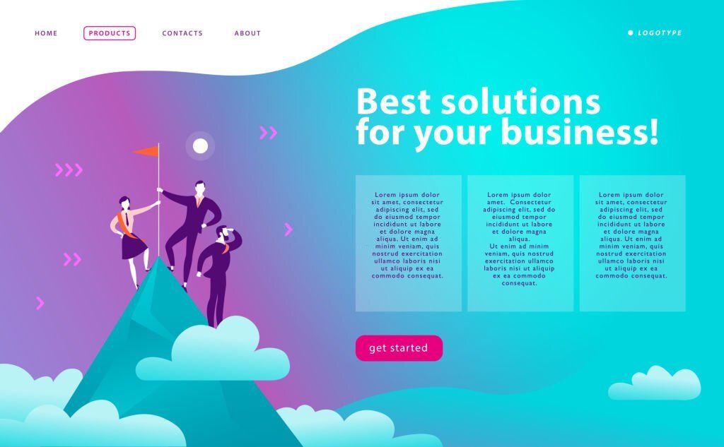 a landing page created for increasing conversions