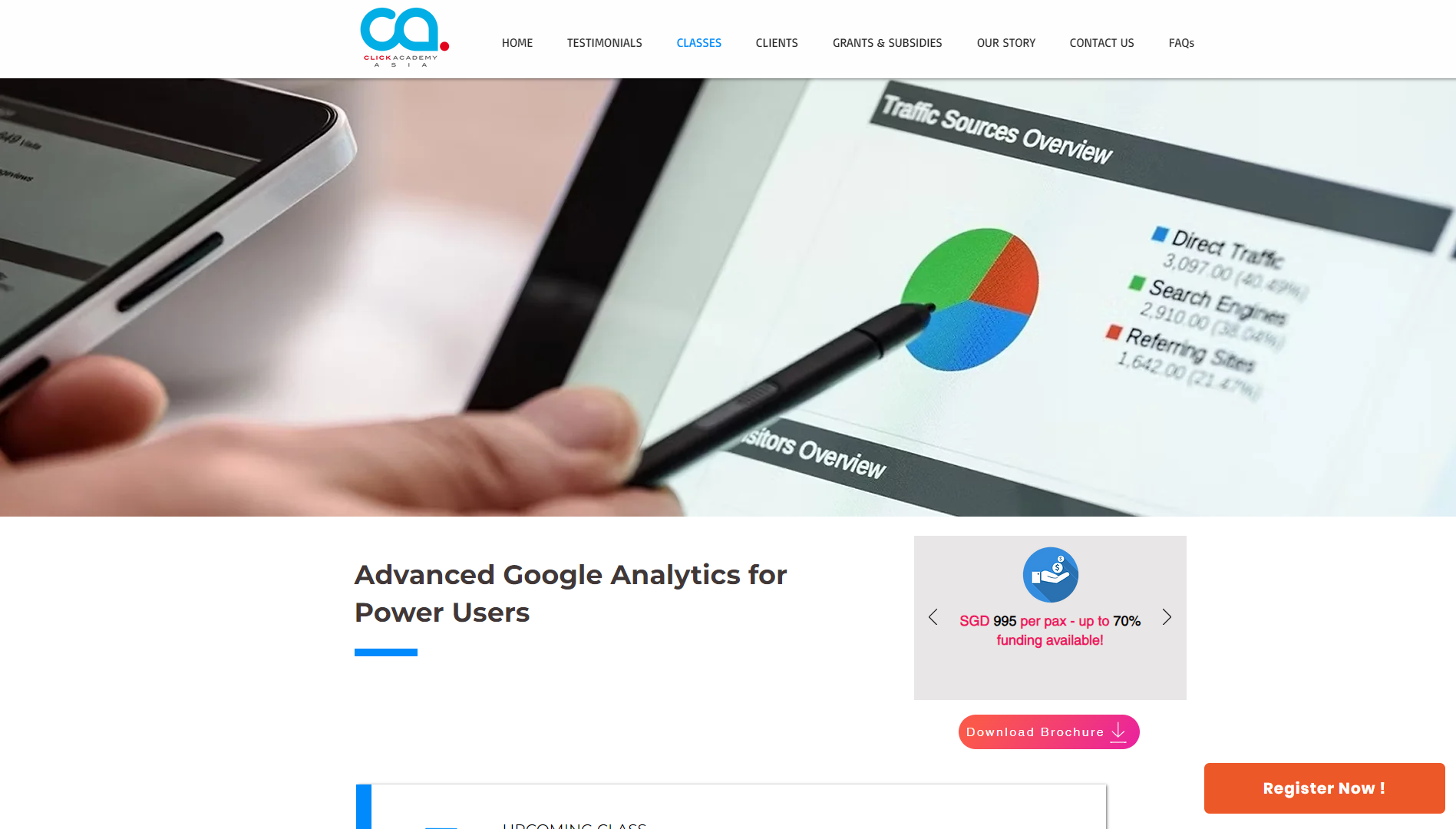 advanced google analytics certification course for power users in singapore