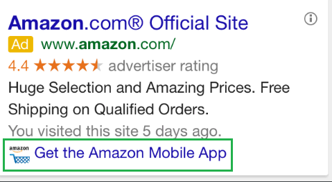 Google Ads App Extension Example