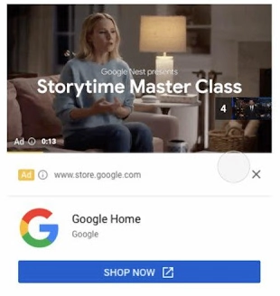 Google Ads Video Extension Example