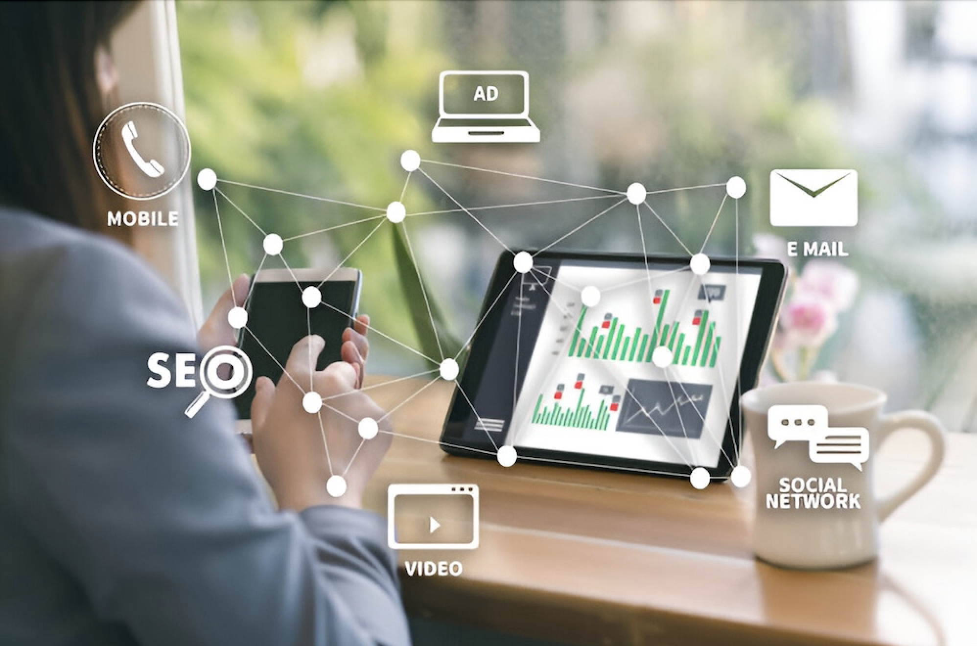 a digital marketer working on advanced pinterest marketing strategies