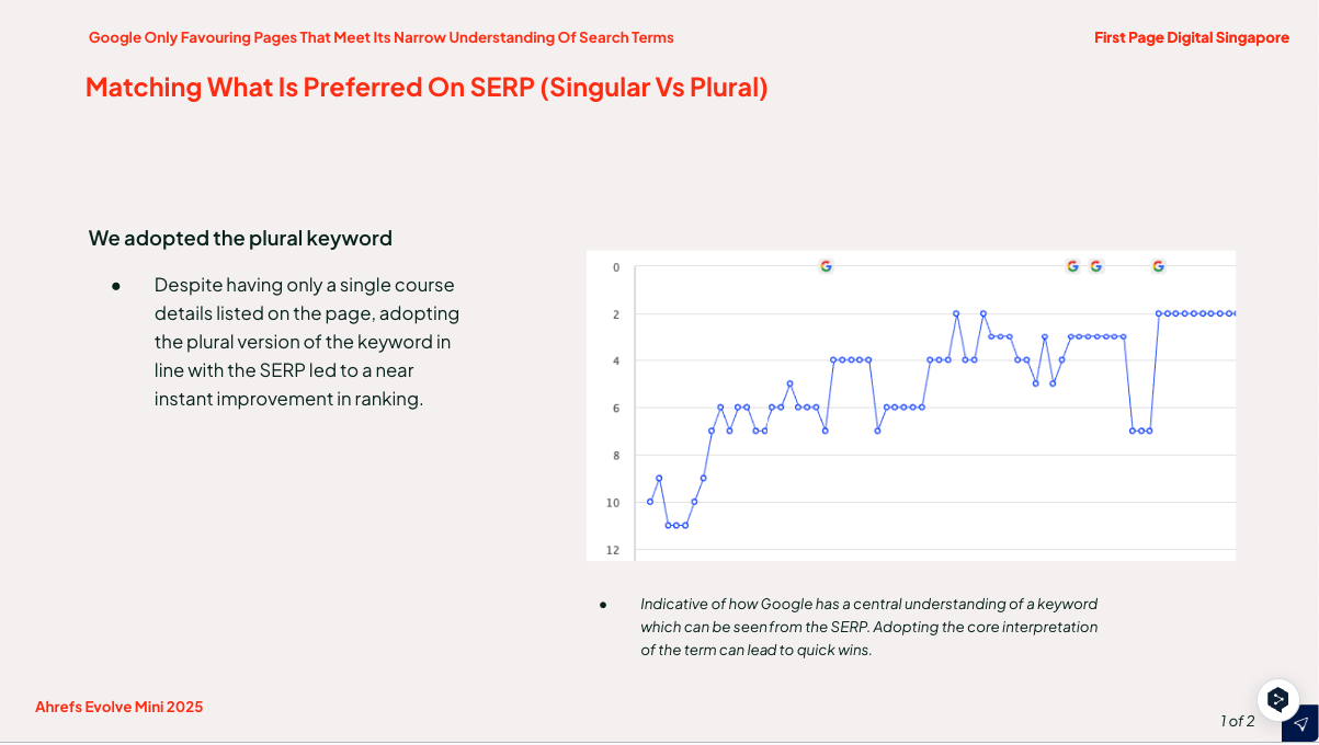effect of adopting plural form in this example