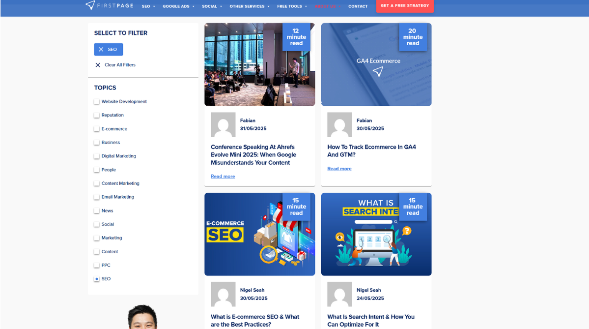 First Page Digital Singapore’s SEO blog