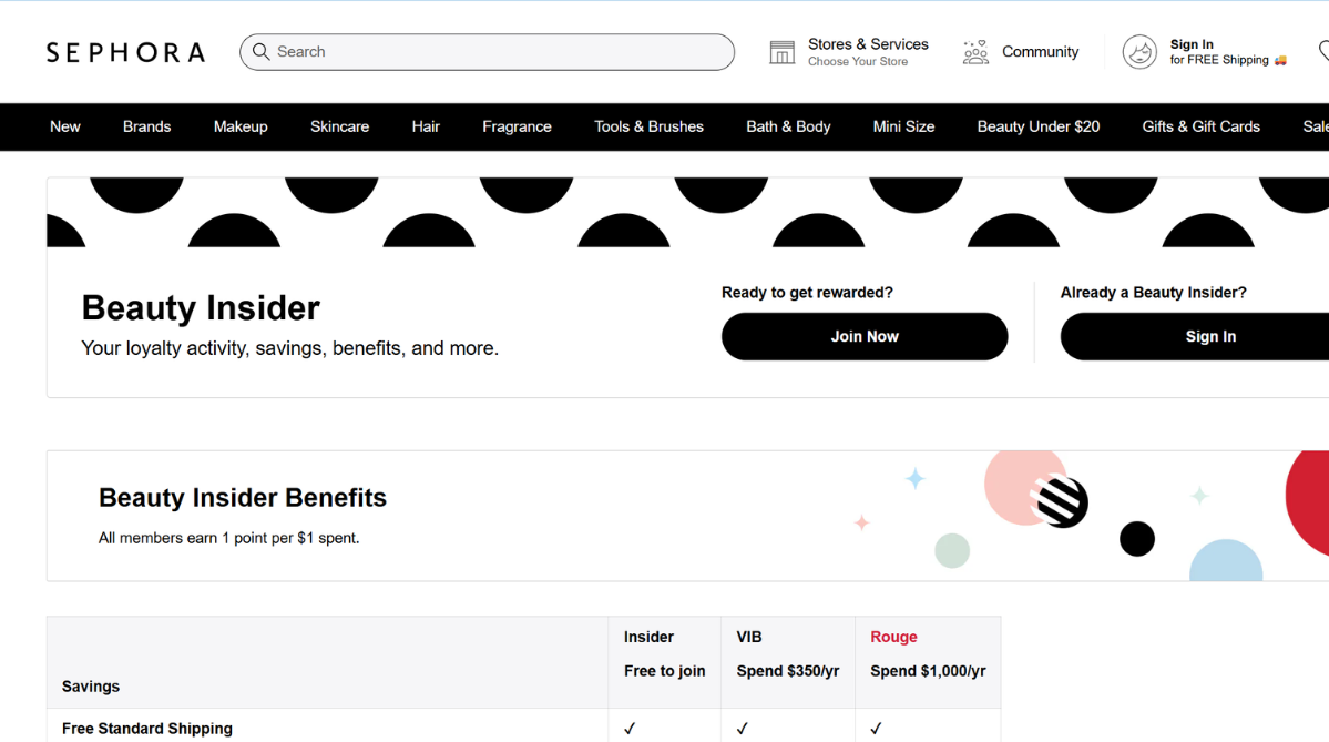 Sephora’s Beauty Insider program