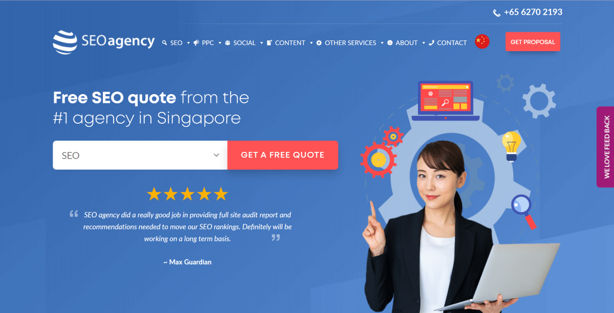 SEO Agency homepage