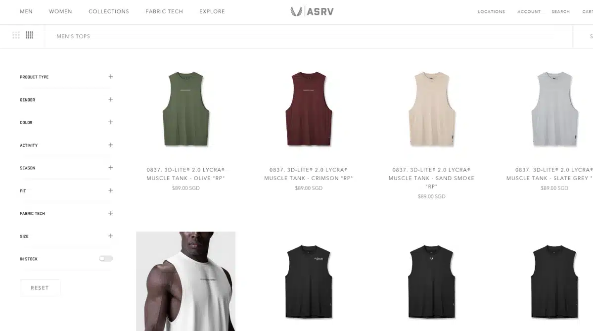 ASRV’s collection page