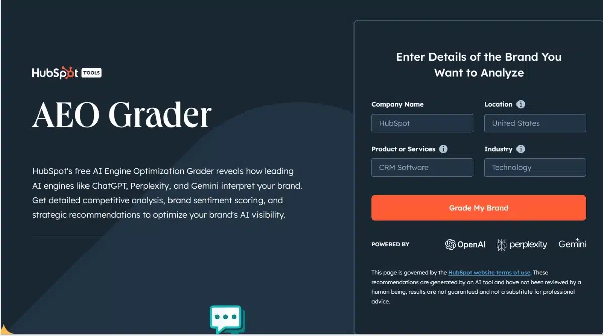 Hubspot’s AI grader