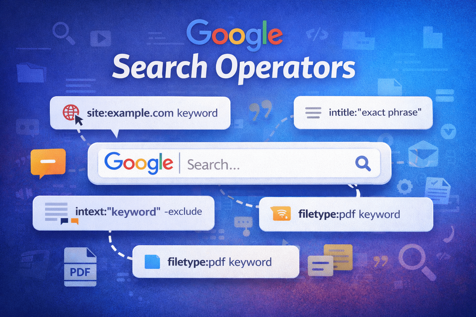 Complete List of Google Search Operators & What They Do?
