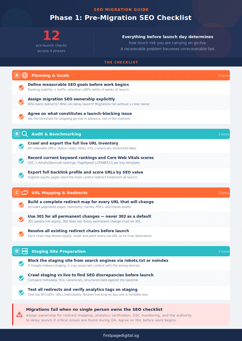 Pre-migration seo checklist