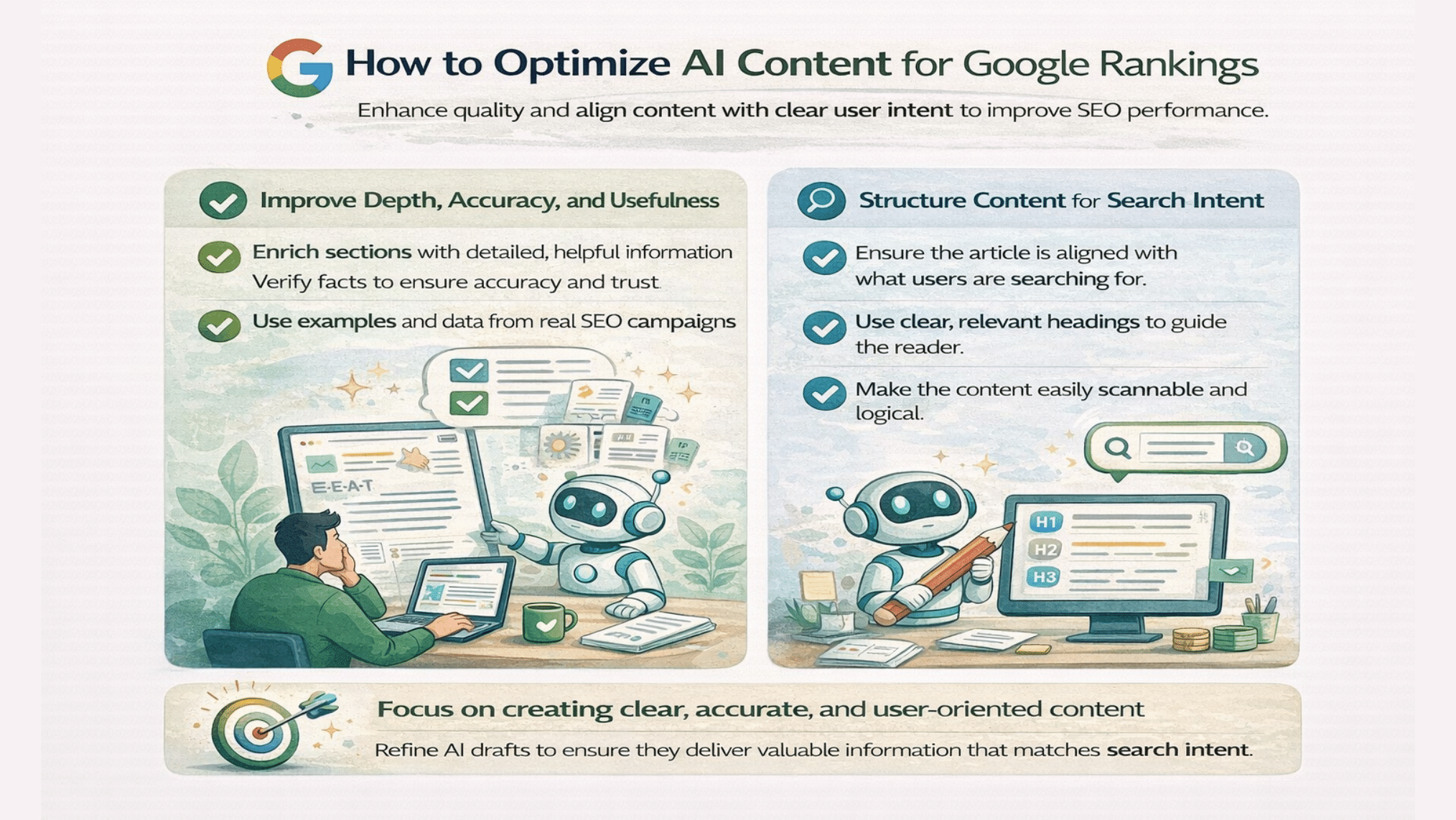 How to optimise AI content for SEO