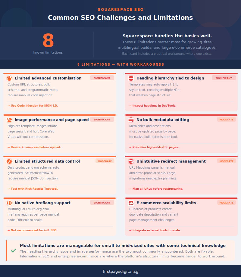 squarespace seo challenges