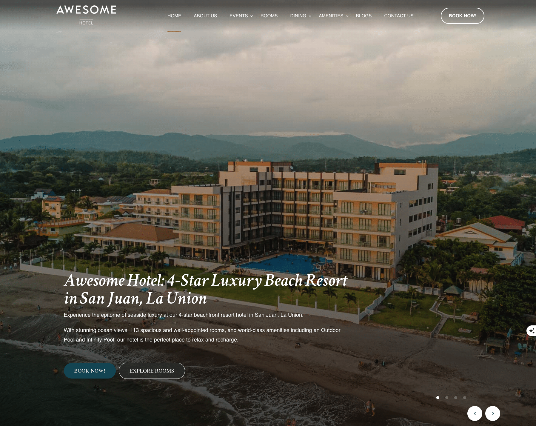 awesome hotel banner