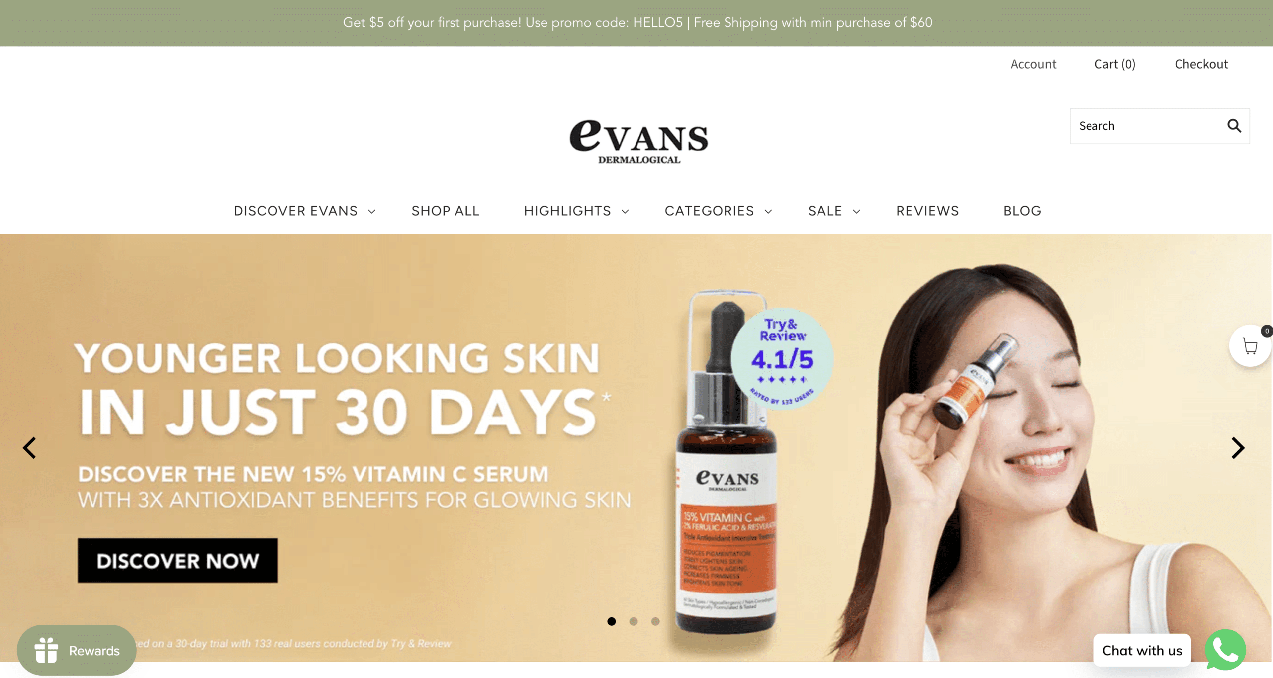 evans dermalogical banner