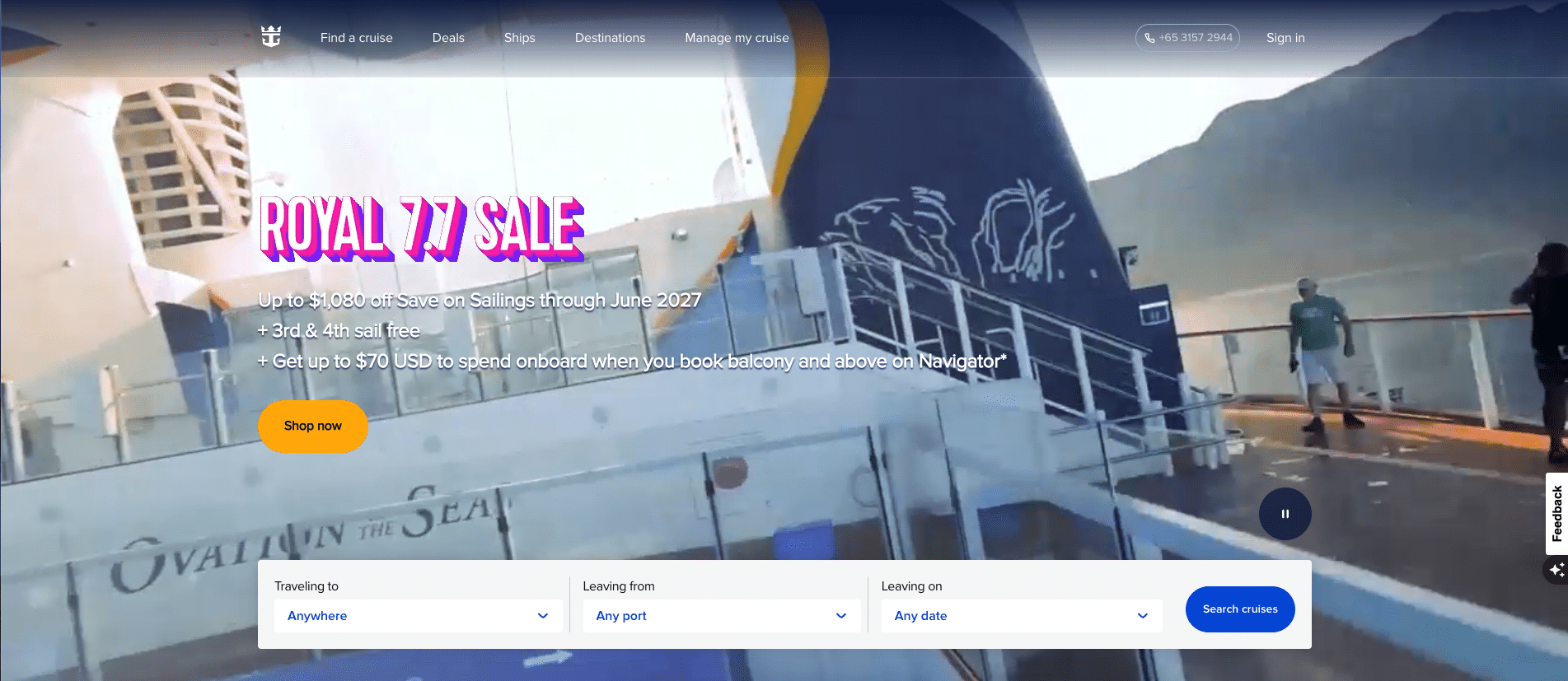 royal caribbean banner